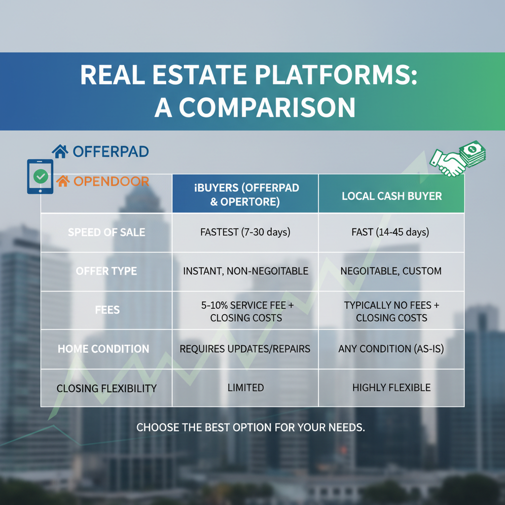 Offerpad vs Opendoor: Which Is Better (And Why Neither Beats a Cash Buyer)