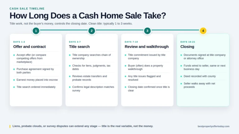 How Long Does a Cash Home Sale Really Take?