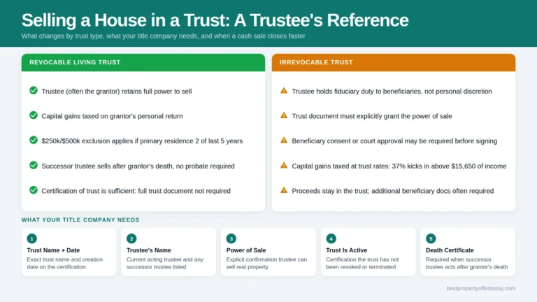Selling a House Held in a Trust: What the Trustee Needs to Know