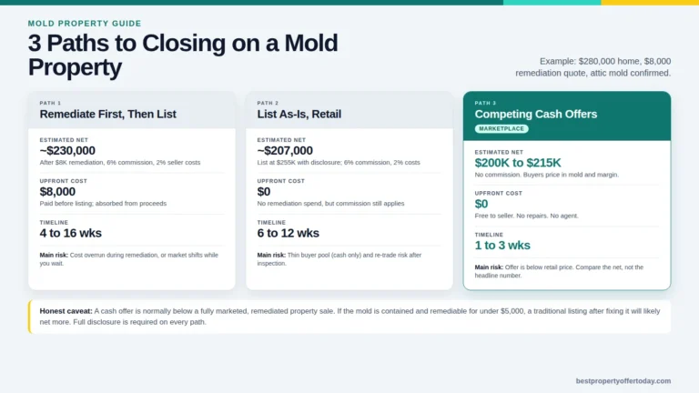 Selling a House with Mold: Disclosure, Lenders, and What Each Path Actually Nets
