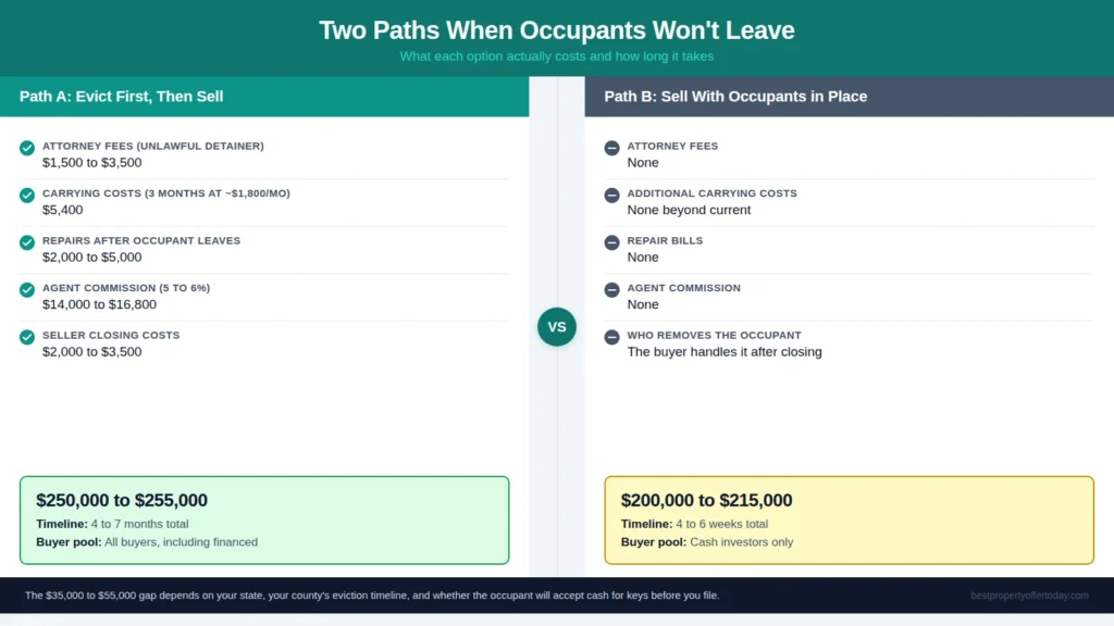 Selling a House With Squatters or a Holdover Tenant