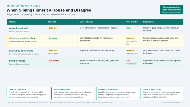 Selling an Inherited House When Siblings Disagree