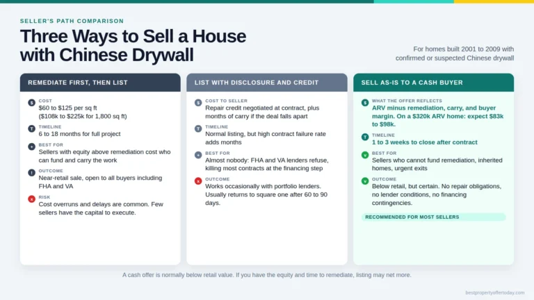 Selling a House with Chinese Drywall: Your Options