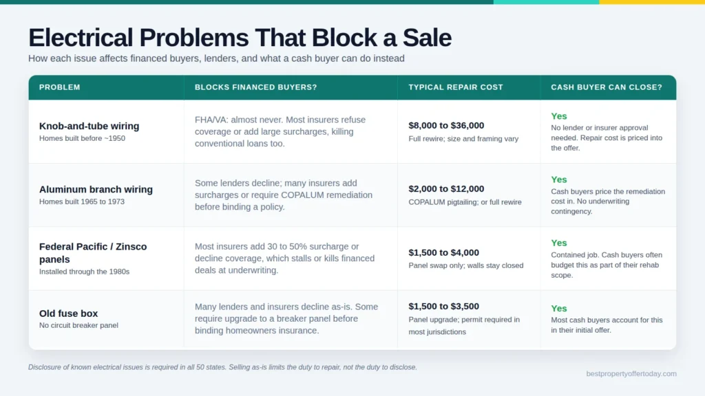 Selling a House With Electrical Problems: What Sellers Need to Know