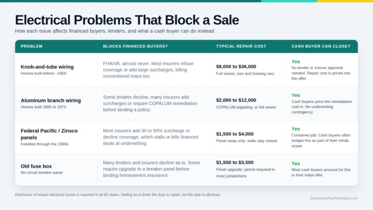 Selling a House With Electrical Problems: What Sellers Need to Know
