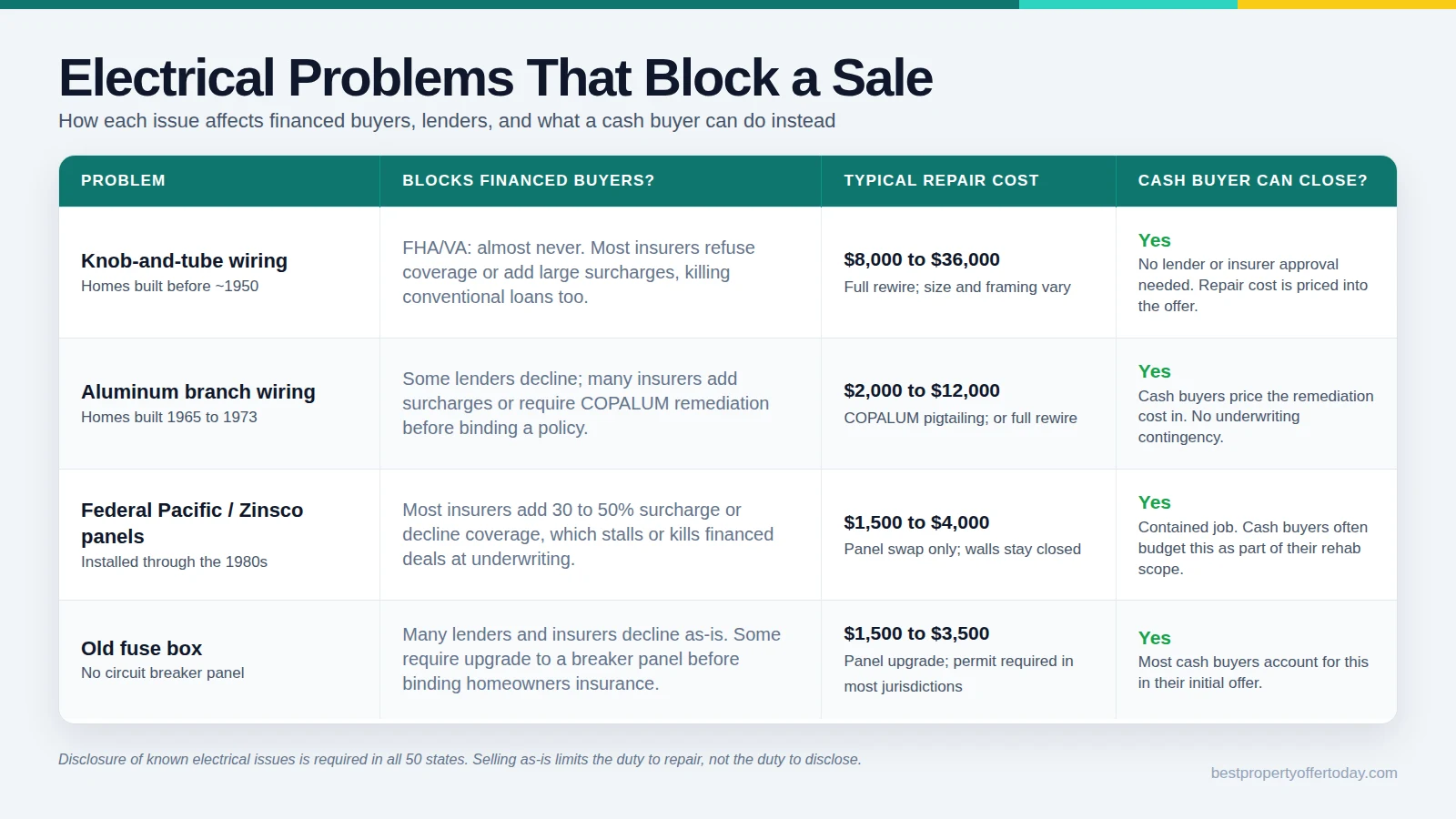 Selling a House With Electrical Problems: What Sellers Need to Know