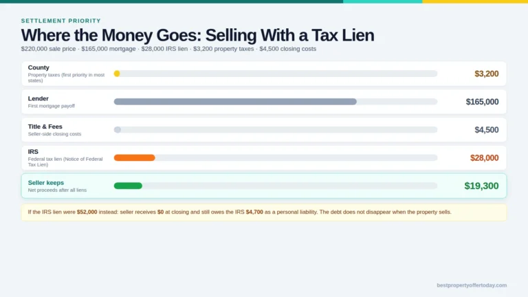 Selling a House With a Tax Lien: How the Lien Gets Cleared, and What You Net