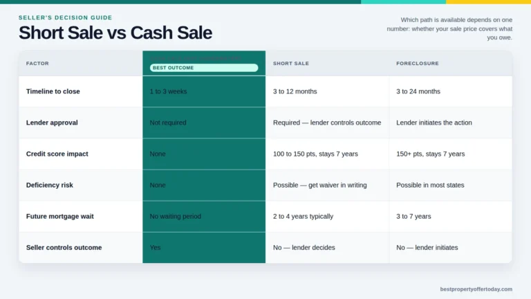 Short Sale vs Cash Sale: What Sellers Actually Choose