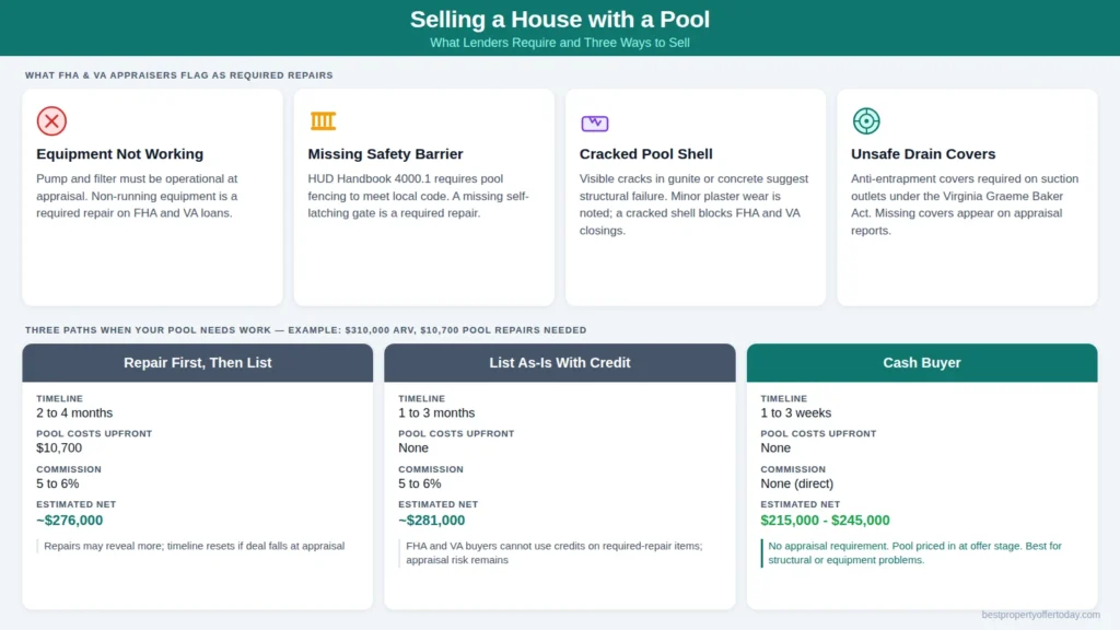 Selling a House with a Pool: What Lenders and Buyers Actually Require