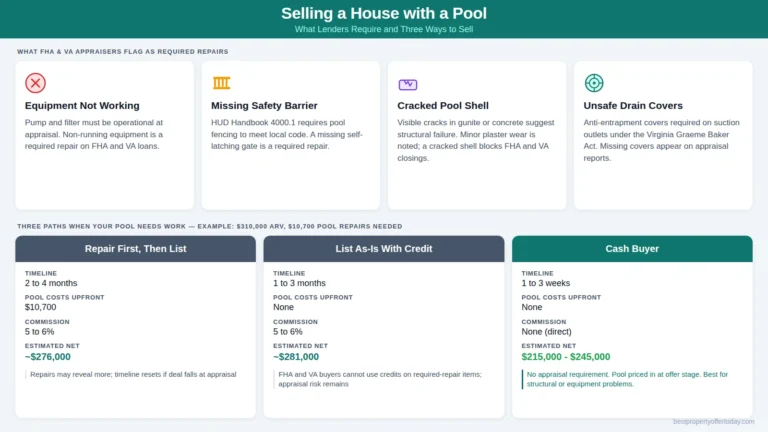 Selling a House with a Pool: What Lenders and Buyers Actually Require