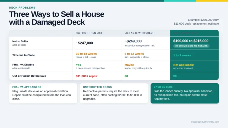 Selling a House with Deck Problems