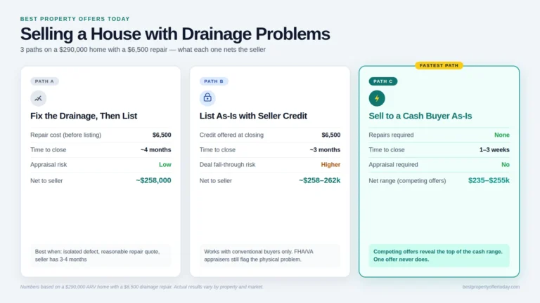 Selling a House with Drainage Problems