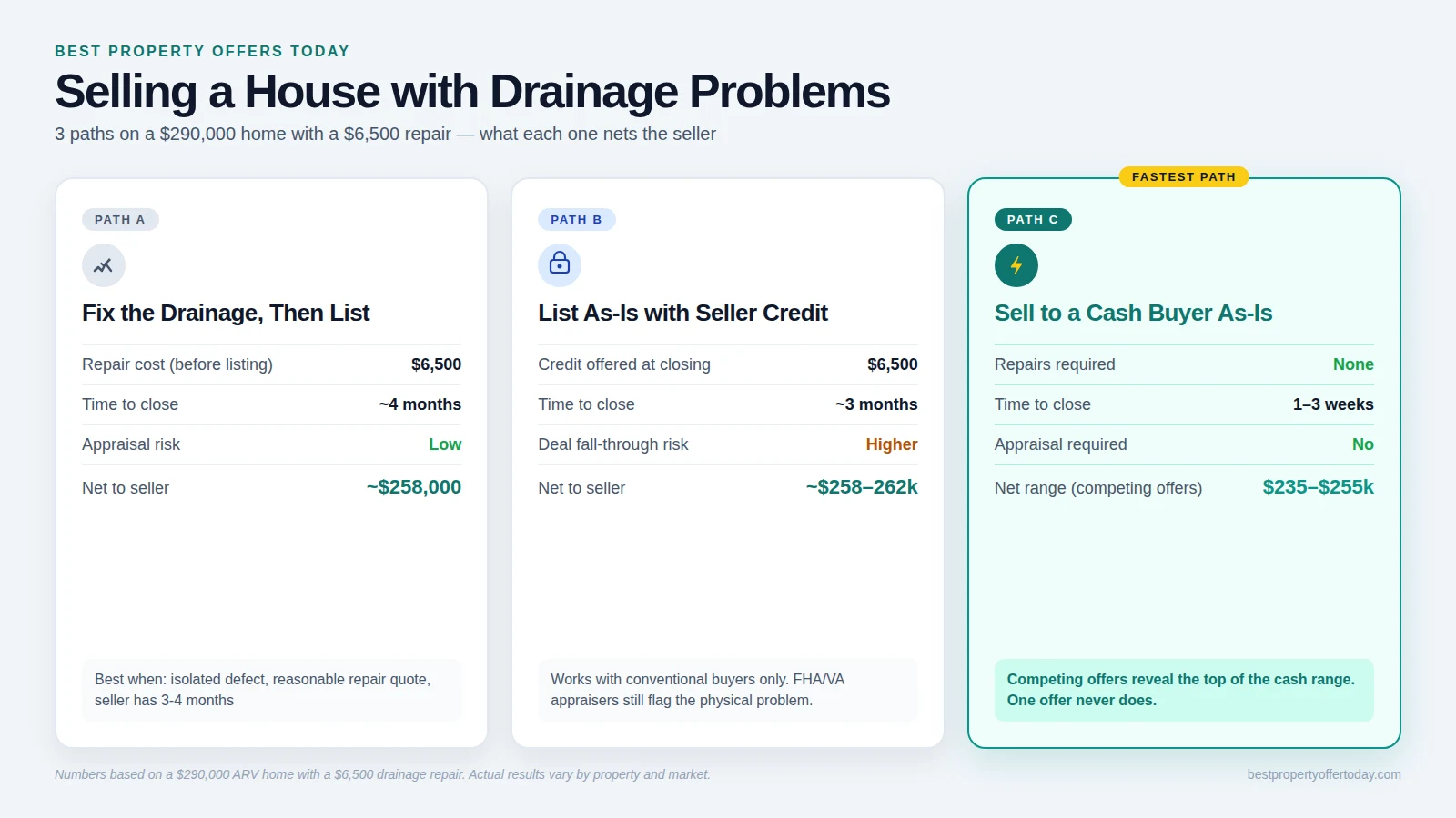 Selling a House with Drainage Problems