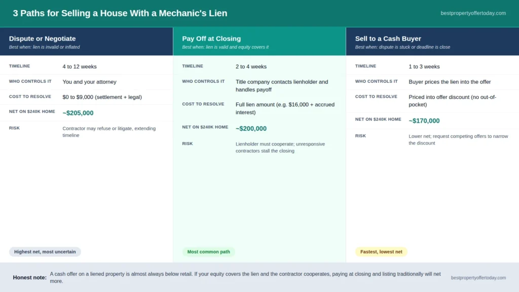 Selling a House With a Mechanic's Lien: Your Three Options