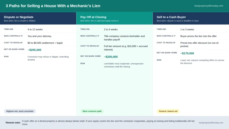 Selling a House With a Mechanic's Lien: Your Three Options